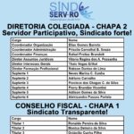 SindServ-RO: Eleição Sindical 2024